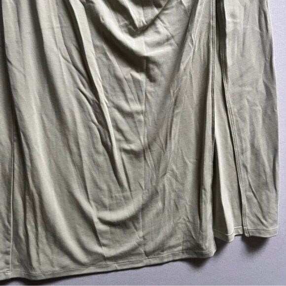 Wilfred Aritzia vespa ruche front slit midi skirt Sz L - Picture 4 of 10